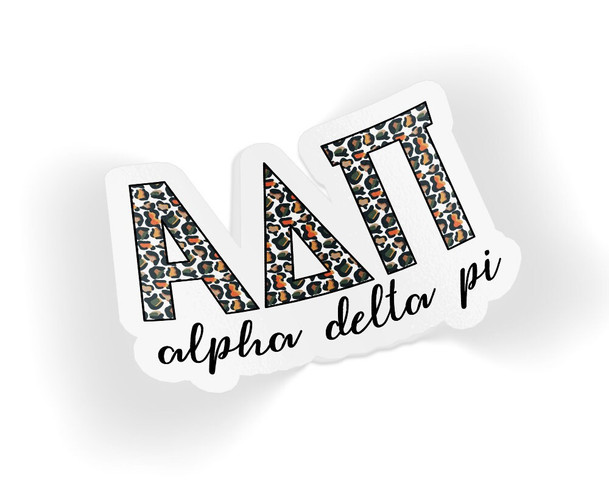 ADPi Alpha Delta Pi Leopard Sticker