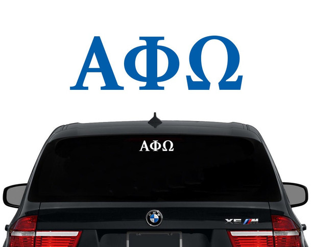 APhiO Alpha Phi Omega Greek Letters Fraternity Decal Laptop Sticker Car Decal