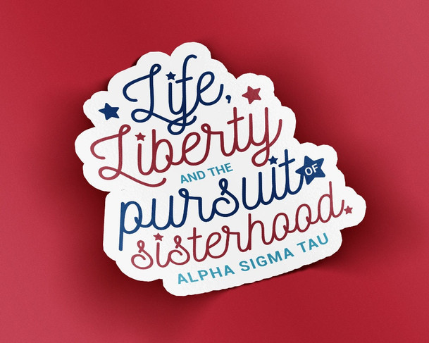 AST Alpha Sigma Tau Sisterhood Sticker