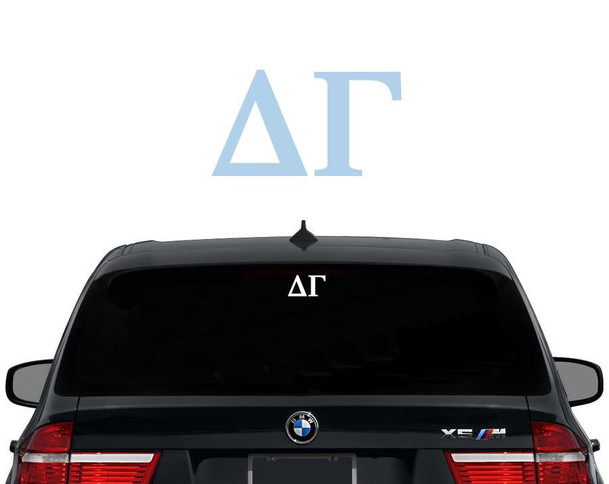  DG Delta Gamma Greek Letters Sorority Decal Laptop Sticker Car Decal 