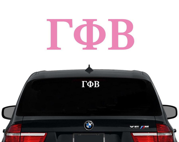 GPB Gamma Phi Beta Greek Letters Sorority Decal Laptop Sticker Car Decal
