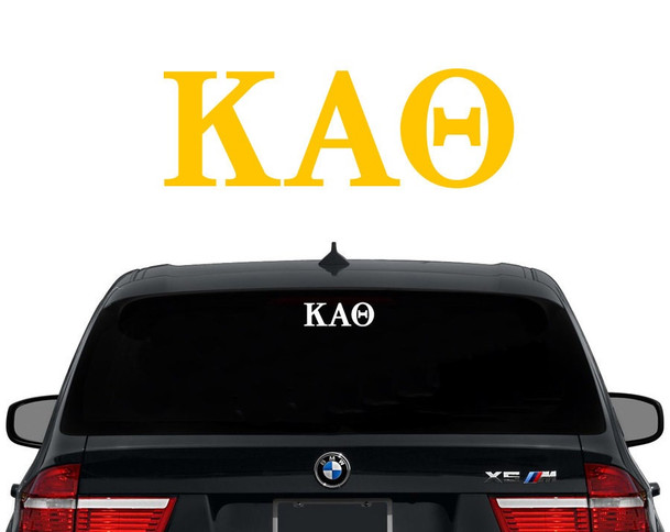 KAO Kappa Alpha Theta Greek Letters Sorority Decal Laptop Sticker Car Decal