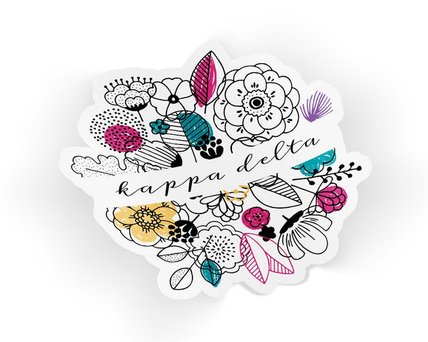 KD Kappa Delta Flower Sticker