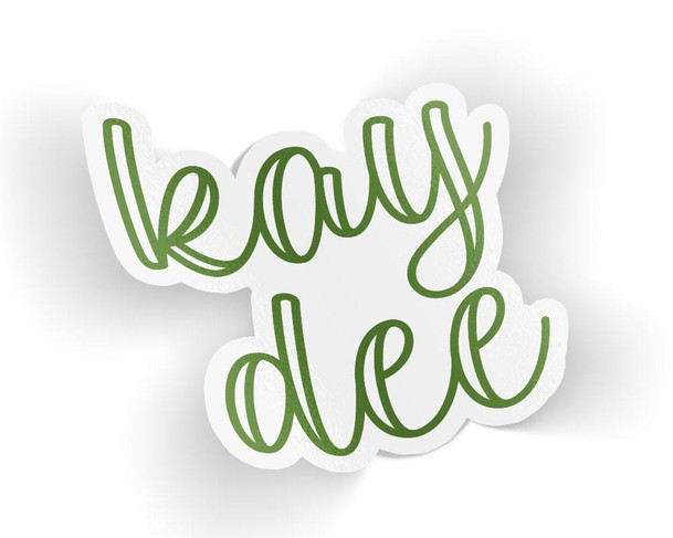  KD Kappa Delta Zem Sticker 