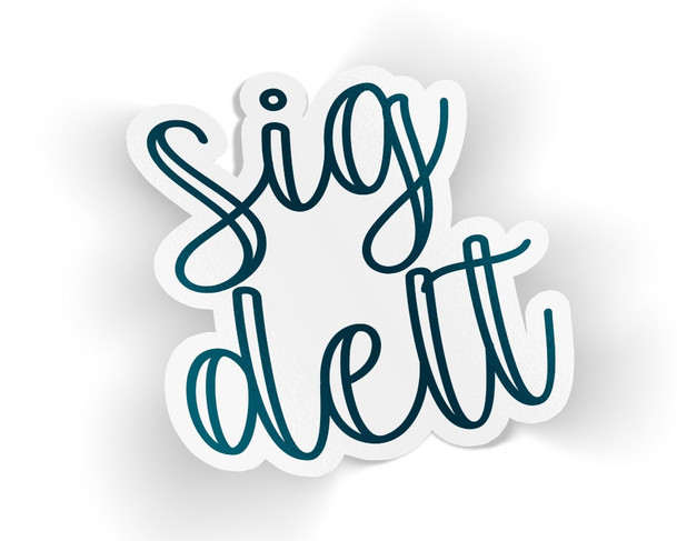 SDT Sigma Delta Tau Zem Sticker