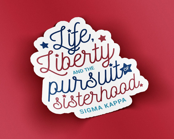 SK Sigma Kappa Sisterhood Sticker