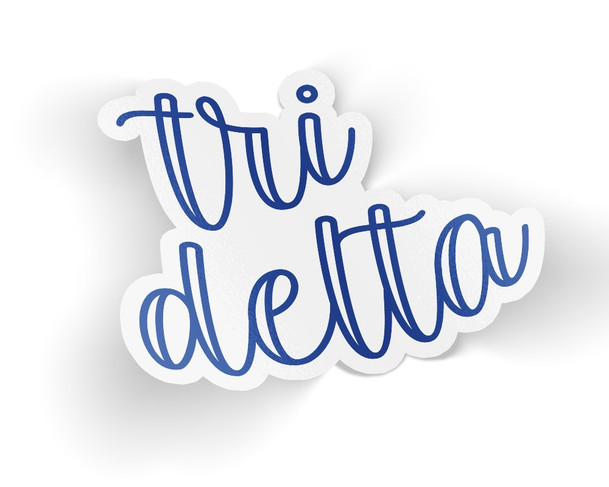 TriDelta Delta Delta Delta Zem Sticker