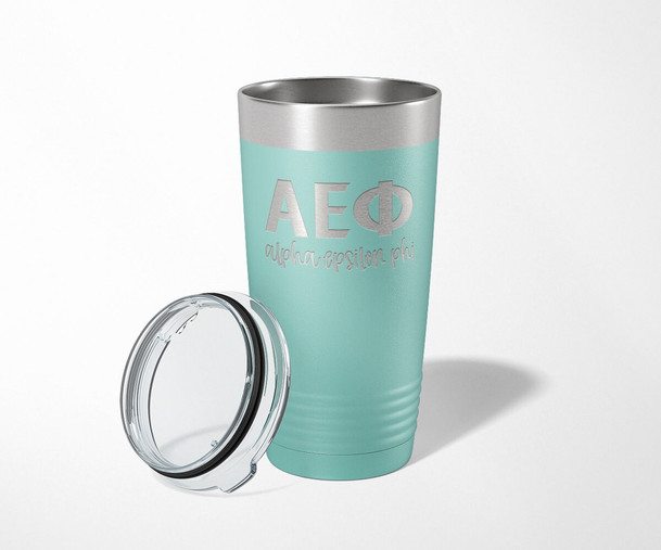 Alpha Epsilon Phi AEPhi Classic Stainless Steel Laser Engraved Tumbler-30 ounces