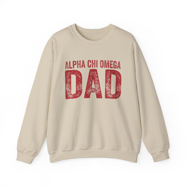 Alpha Chi Omega Dad Crewneck Sweatshirts