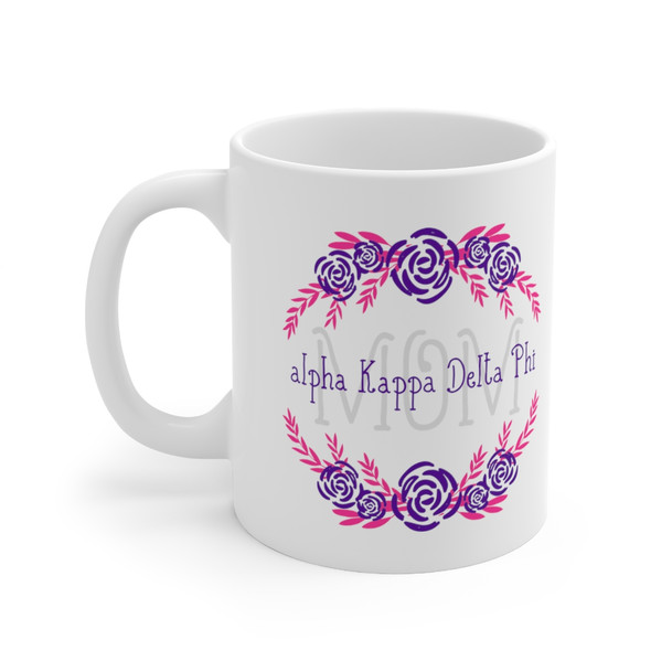 alpha Kappa Delta Phi Floral Mom Coffee Mug