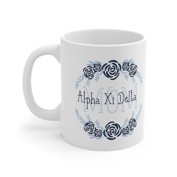 Alpha Xi Delta Floral Mom Coffee Mug