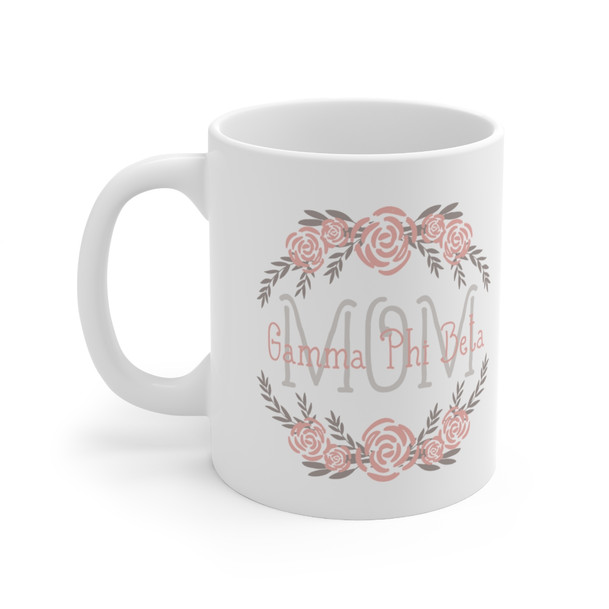 Gamma Phi Beta Floral Mom Coffee Mug