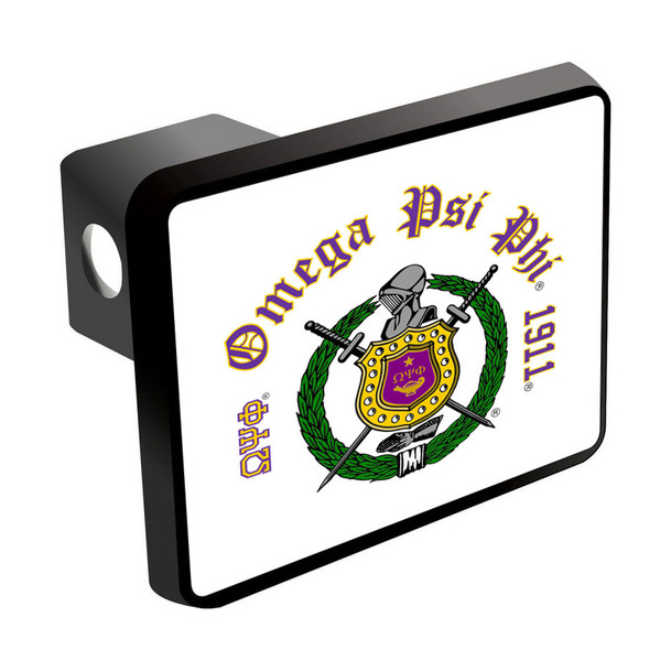 Omega Psi Phi Trailer Hitch Cover Insert