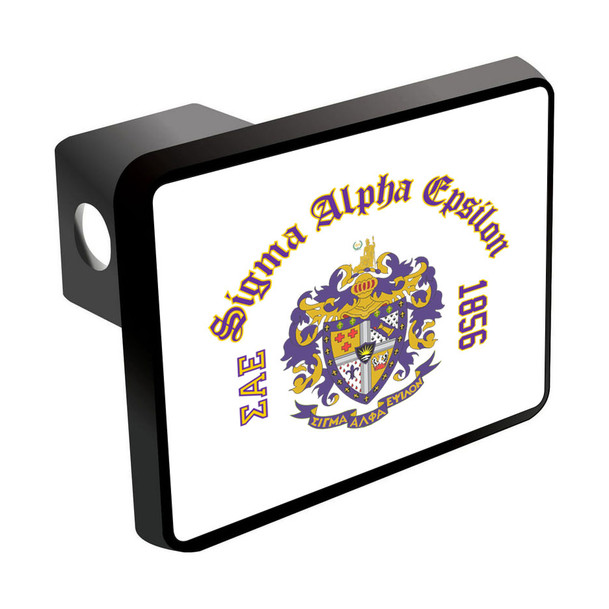 Sigma Alpha Epsilon Trailer Hitch Cover Insert