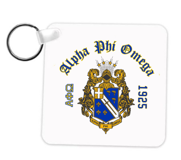 Alpha Phi Omega Crest Key Chain