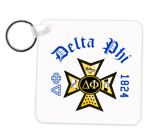 Delta Phi Crest Key Chain