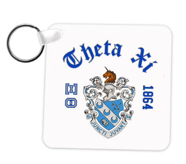 Theta Xi Crest Key Chain