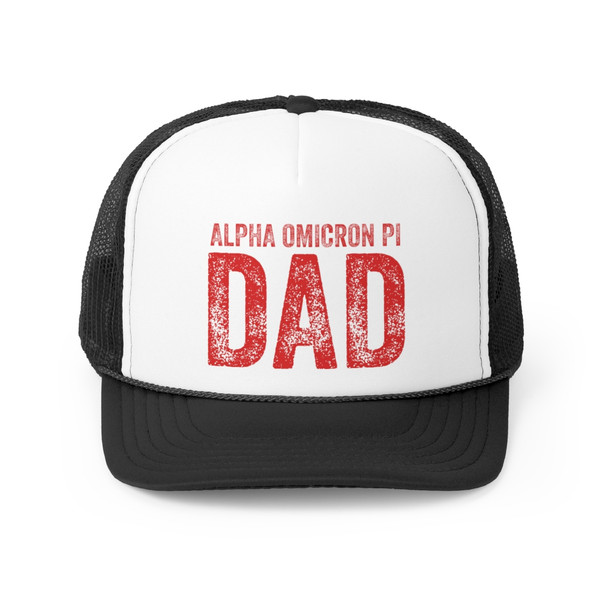 Alpha Omicron Pi Dad Trucker Caps