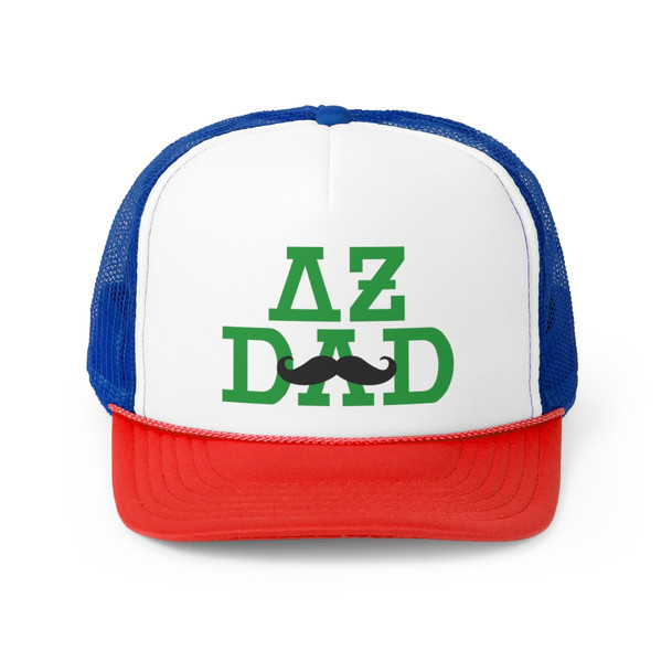 Delta Zeta Dad Stache Trucker Caps
