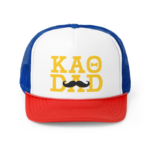 Kappa Alpha Theta Dad Stache Trucker Caps