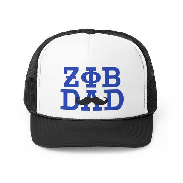 Zeta Phi Beta Dad Stache Trucker Caps