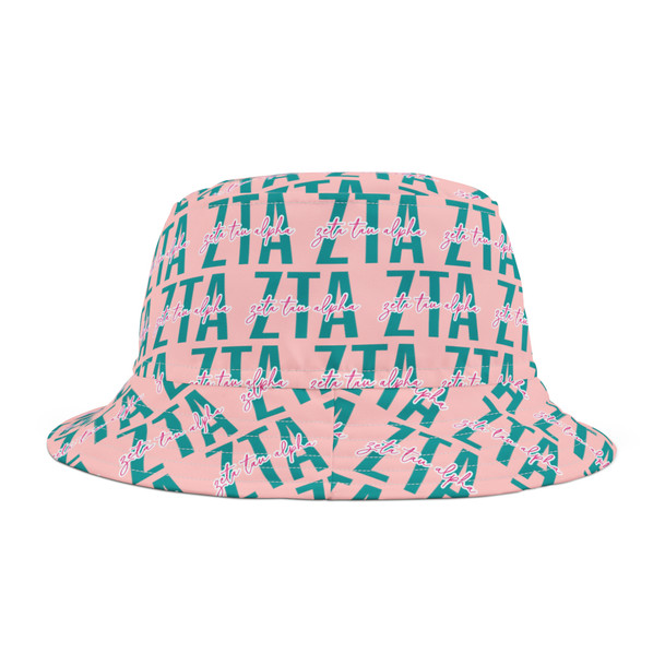 Zeta Tau Alpha All Over Print Bucket Hat