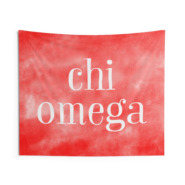 Chi Omega Indoor Wall Tapestries