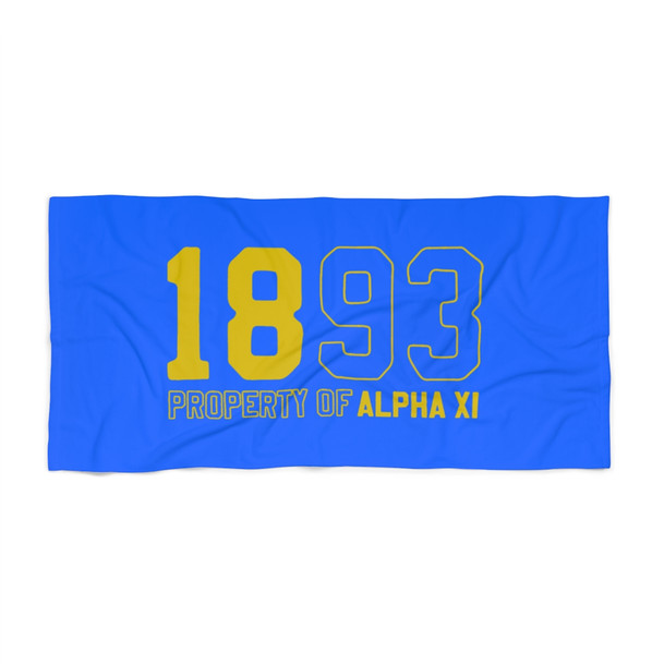 Alpha Xi Delta Year Beach Towel