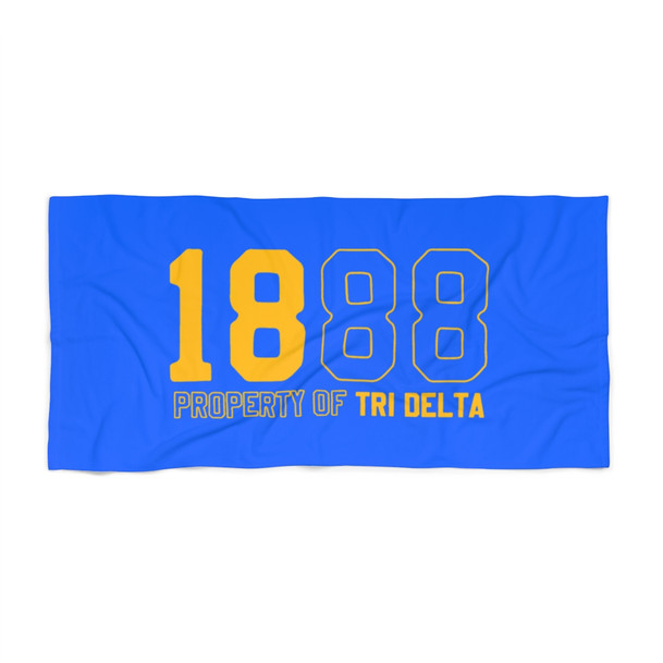 Delta Delta Delta Year Beach Towel