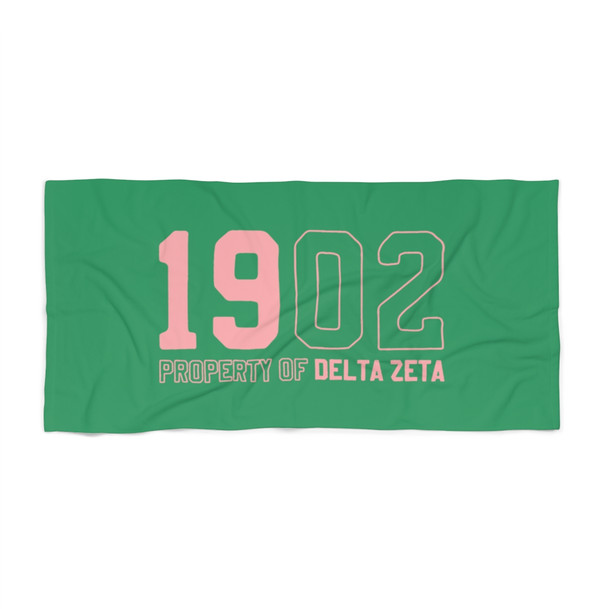 Delta Zeta Year Beach Towel