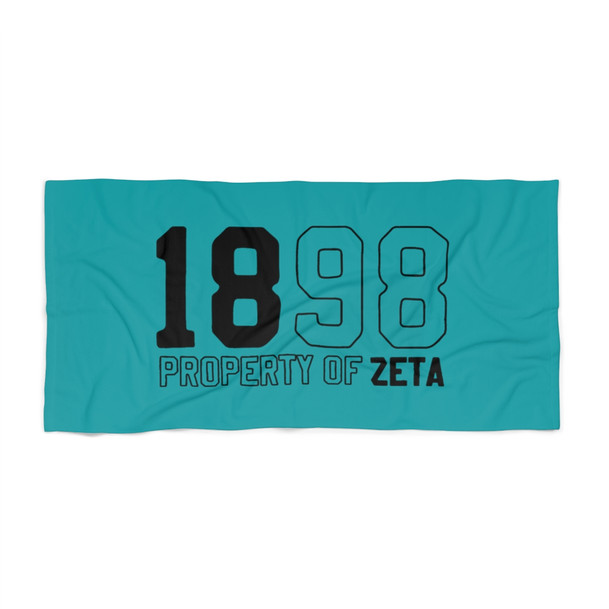 Zeta Tau Alpha Year Beach Towel