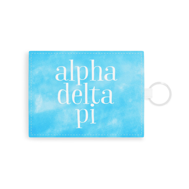 Alpha Delta Pi Leather Card Holder