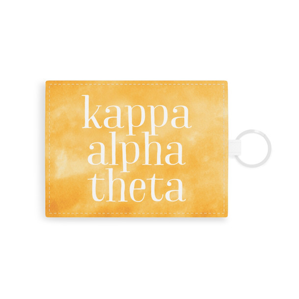 Kappa Alpha Theta Leather Card Holder