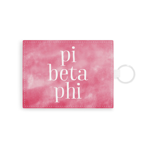 Pi Beta Phi Leather Card Holder