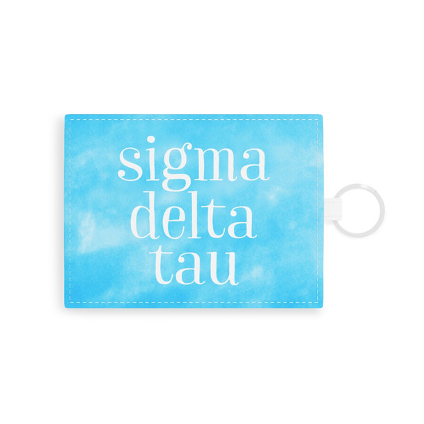 Sigma Delta Tau Leather Card Holder