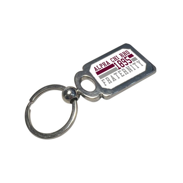 Alpha Chi Rho Chrome Established Key Chain