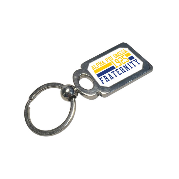 Alpha Phi Omega Chrome Established Key Chain