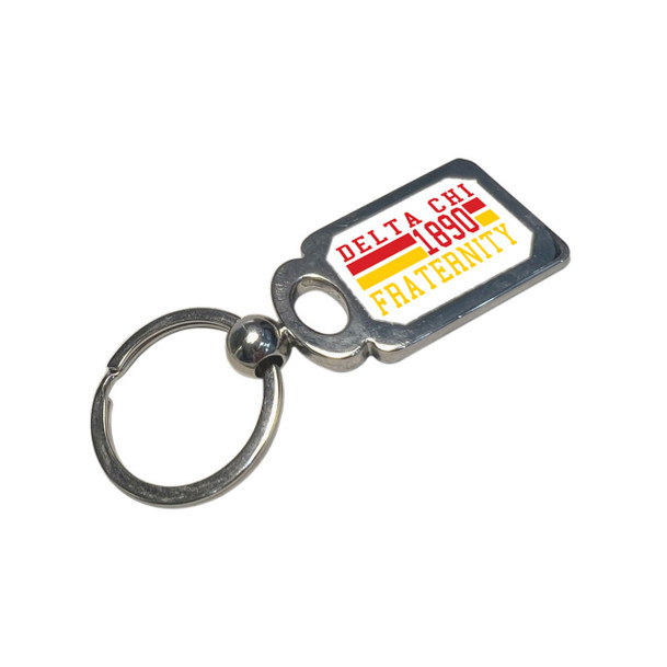 Delta Chi Chrome Established Key Chain