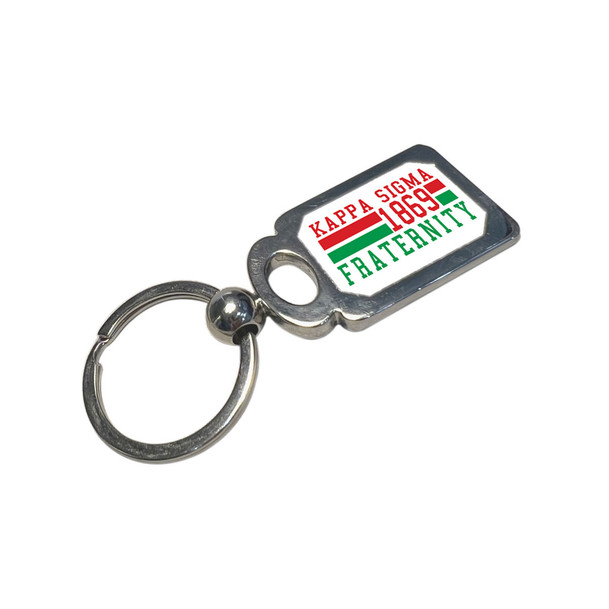 Kappa Sigma Chrome Established Key Chain