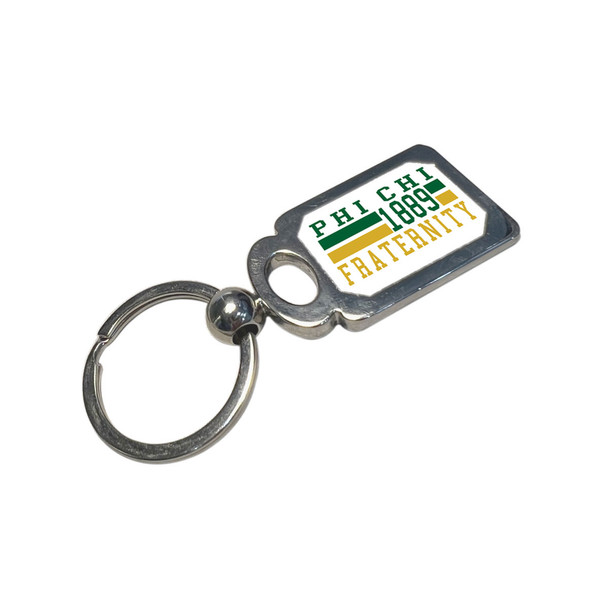 Phi Chi Chrome Established Key Chain