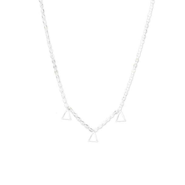 Delta Delta Delta Silver Letter Necklaces