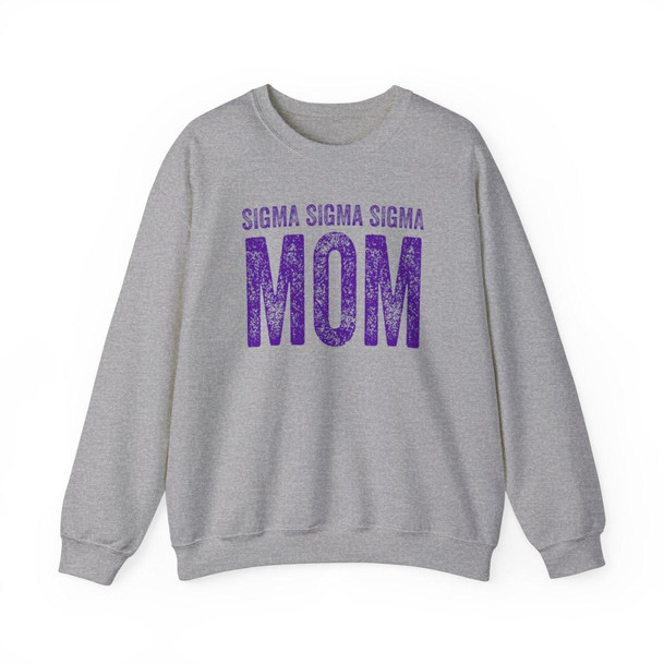  Sigma Sigma Sigma Mom Crewneck Sweatshirts 