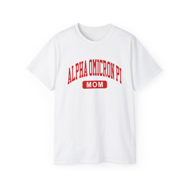 Alpha Omicron Pi Mom Varsity Tee