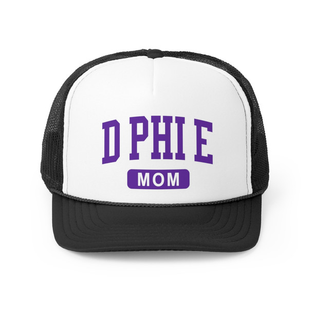 Delta Phi Epsilon Mom Varsity Trucker Caps