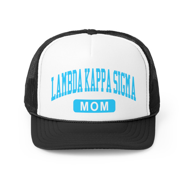 Lambda Kappa Sigma Mom Varsity Trucker Caps