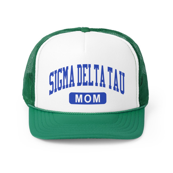 Sigma Delta Tau Mom Varsity Trucker Caps
