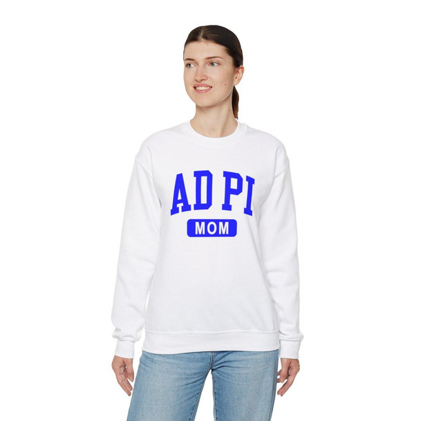  Alpha Delta Pi Mom Varsity Crewneck Sweatshirts 