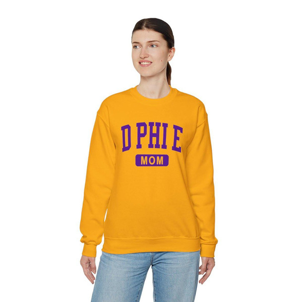  Delta Phi Epsilon Mom Varsity Crewneck Sweatshirts 