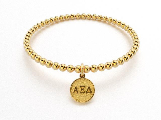 Alpha Xi Delta Beaded Bracelet