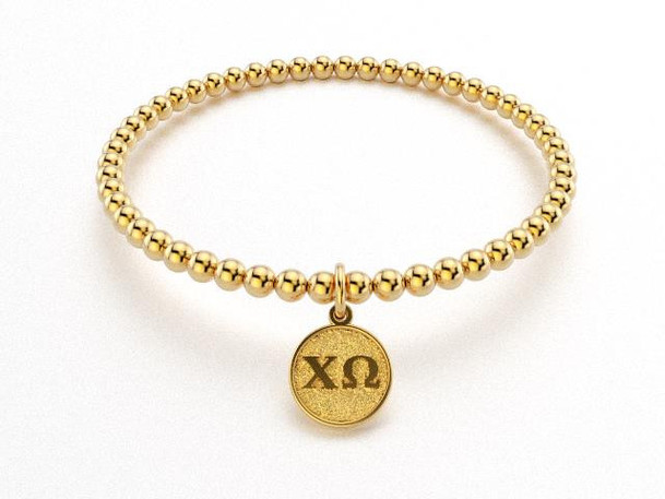 Chi Omega Beaded Bracelet